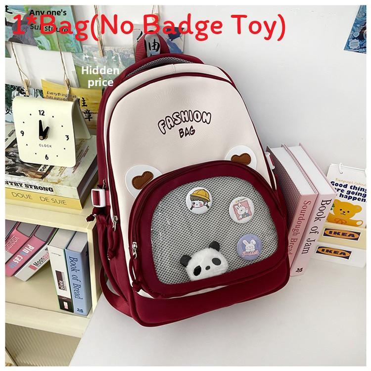 Fresh Sweet Backpack For School With Fabric And Spacious Design