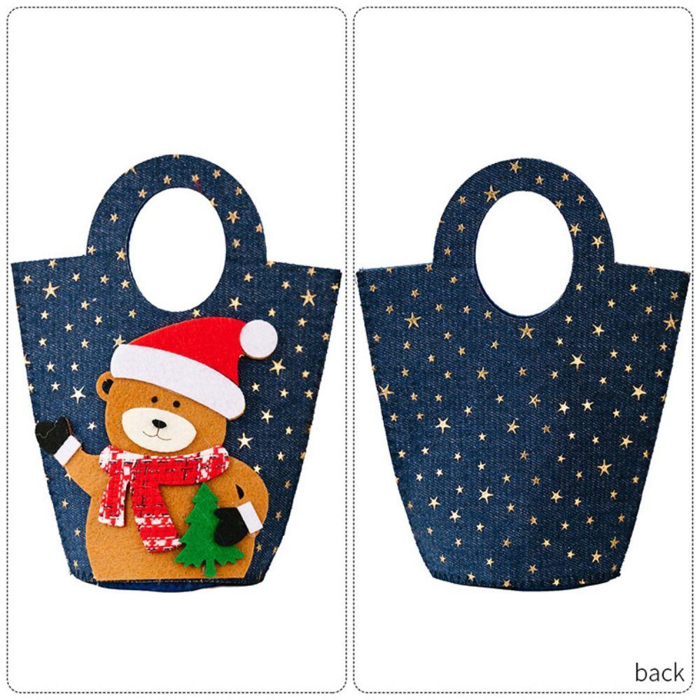 Cartoon Cartoon Handbag Snowman/Elk Santa Claus Candy Bag Cute Cookies Bag  Christmas Party