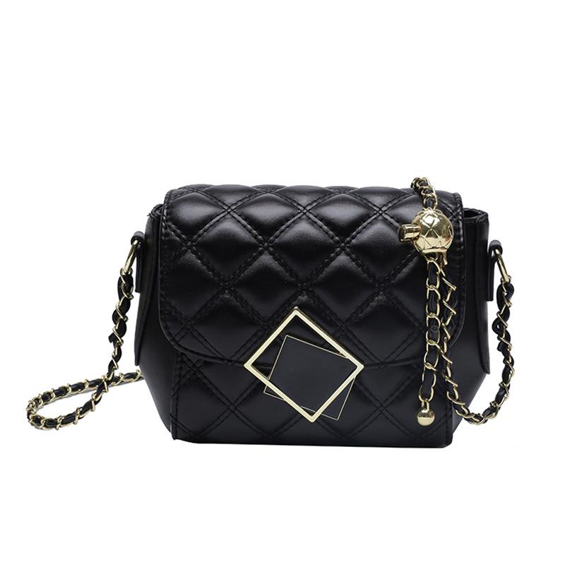 New Small Rhombus Shoulder Bag Fashionable Small Fragrant Small Square Bag Versatile Foreign Style Explosion Multi-layer Oblique Span Women's Bag