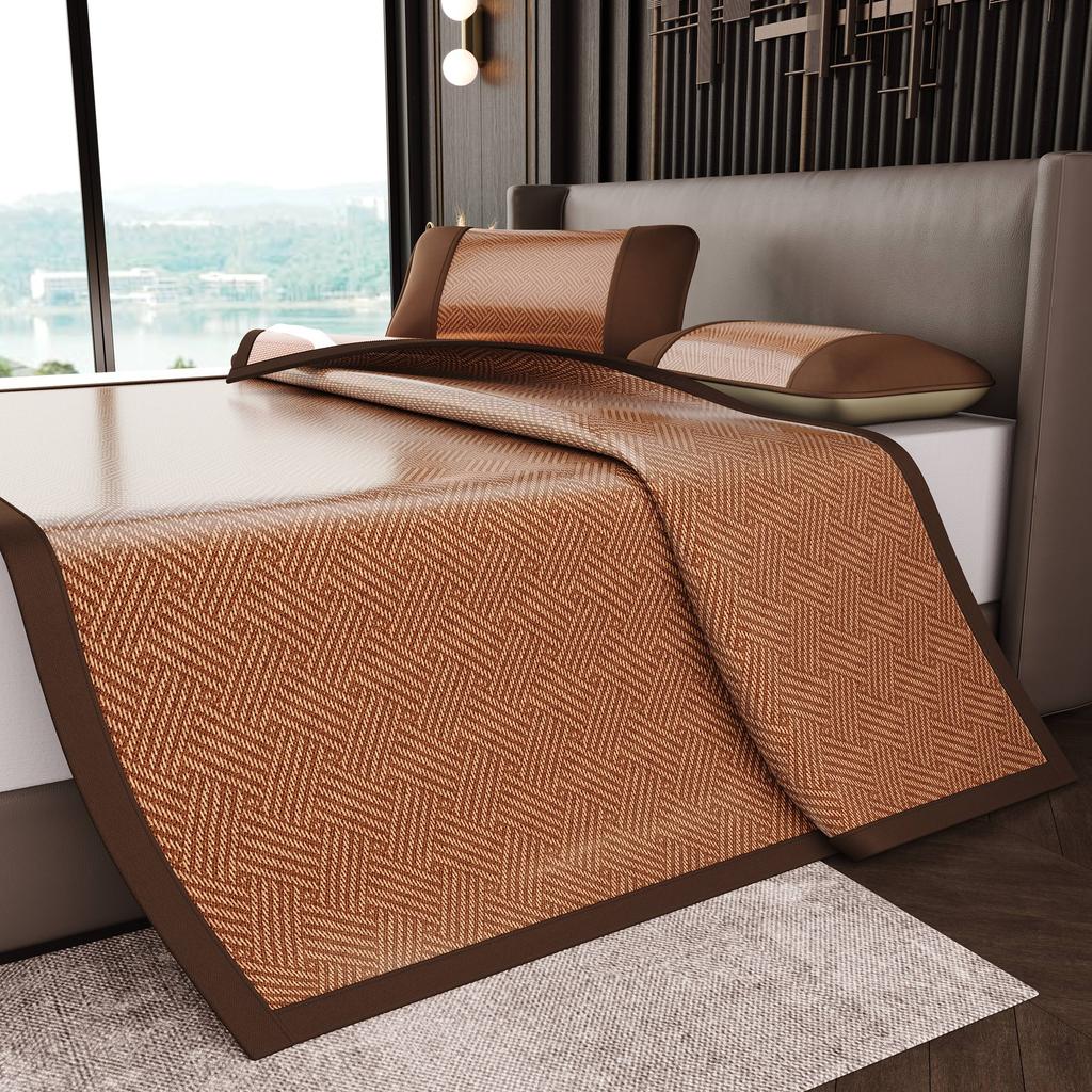 Yongyouwan Summer Cool Feeling All-Inclusive Double-Sided Dual-Use Rattan Mat Ice Silk Mat