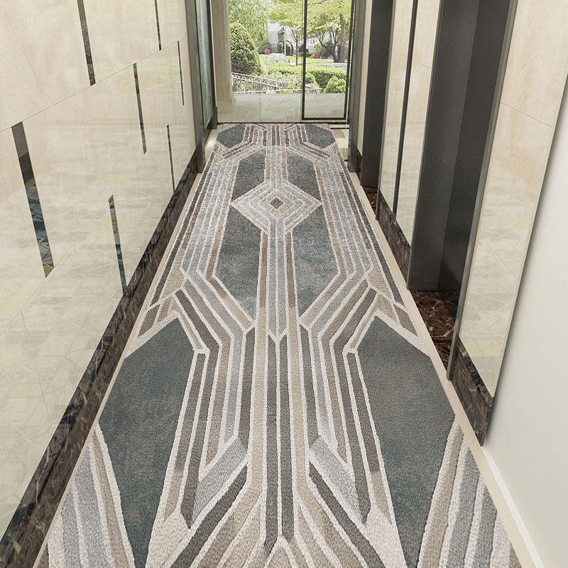 Nowoczesny Dywanik na Długi Korytarz w Stylu Lekki Luksus Antypoślizgowy i Wchłaniający Wodę Mata na Schody Prosty Dywanik na Przejście Możliwość Dostosowania