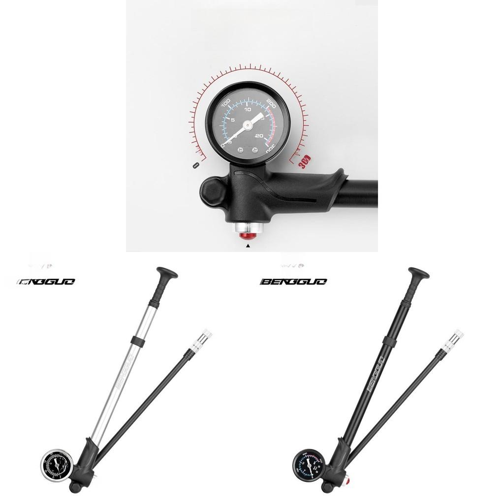 Fiets Voorvork Pomp Aluminiumlegering Hoge Druk Luchtpomp Voor Mountainbike Onderhoud