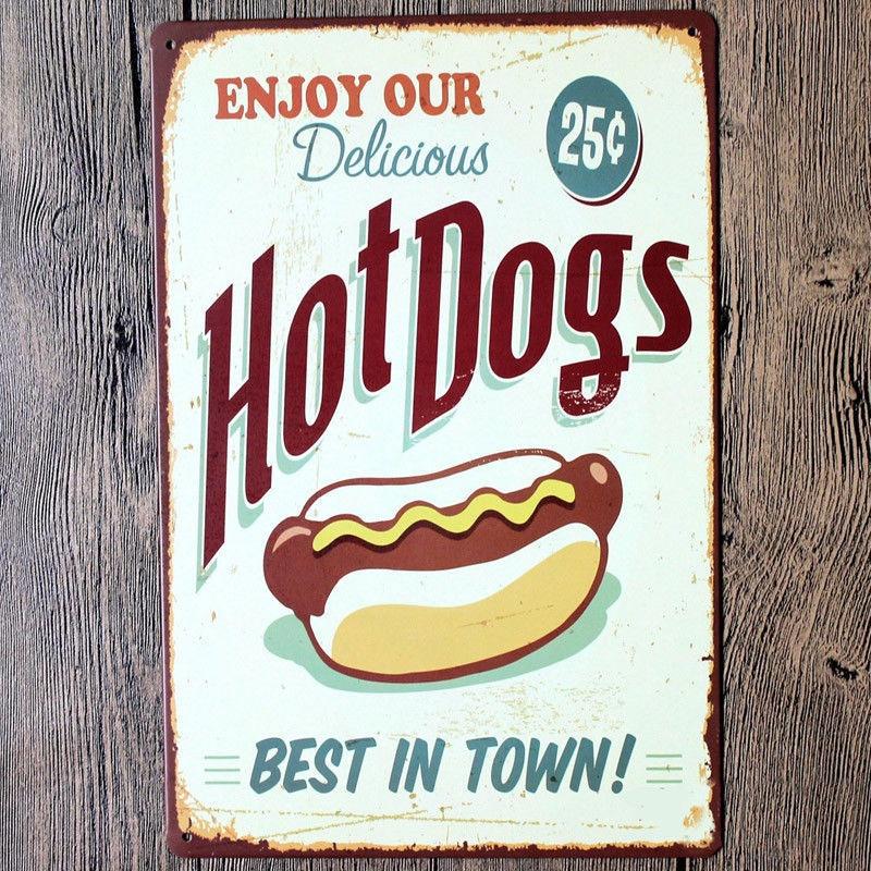 Retro Metalowy Szyld Blaszany Plakietka z Wintydżowym Urokiem do Dekoracji Ścian Baru i Kawiarni