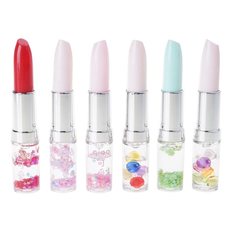 6Pcs Lipstick Shaped Gel Pen 0.5MM Novelty Writing Pen for Writing Darwing Note Taking Christmas Stocking Fillers