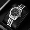 Casaro Waterproof Luminous Quartz Couple Watch with Women's Calendar