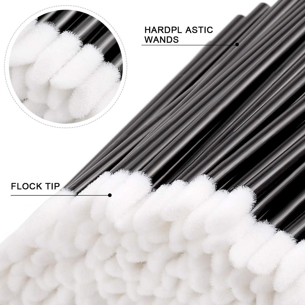 High Quality Disposable Gloss Scrub Lip Brushes Flat Brush Style Made From Durable Nylon