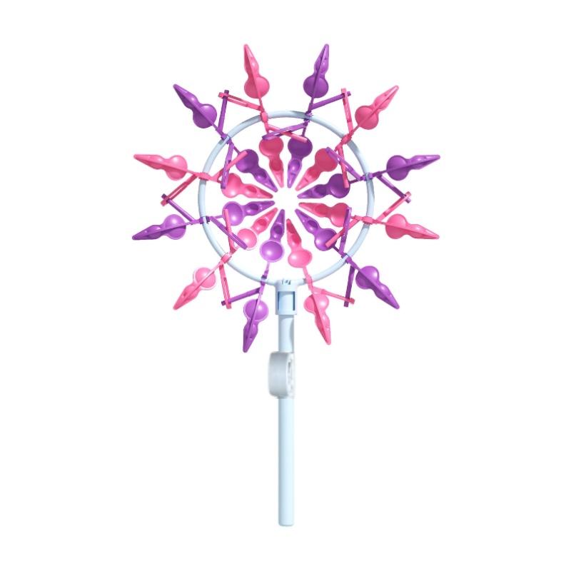 

Handmade 3d Sunflower Windmill Outdoor Decoration Toy With Radish Design Plastic Material