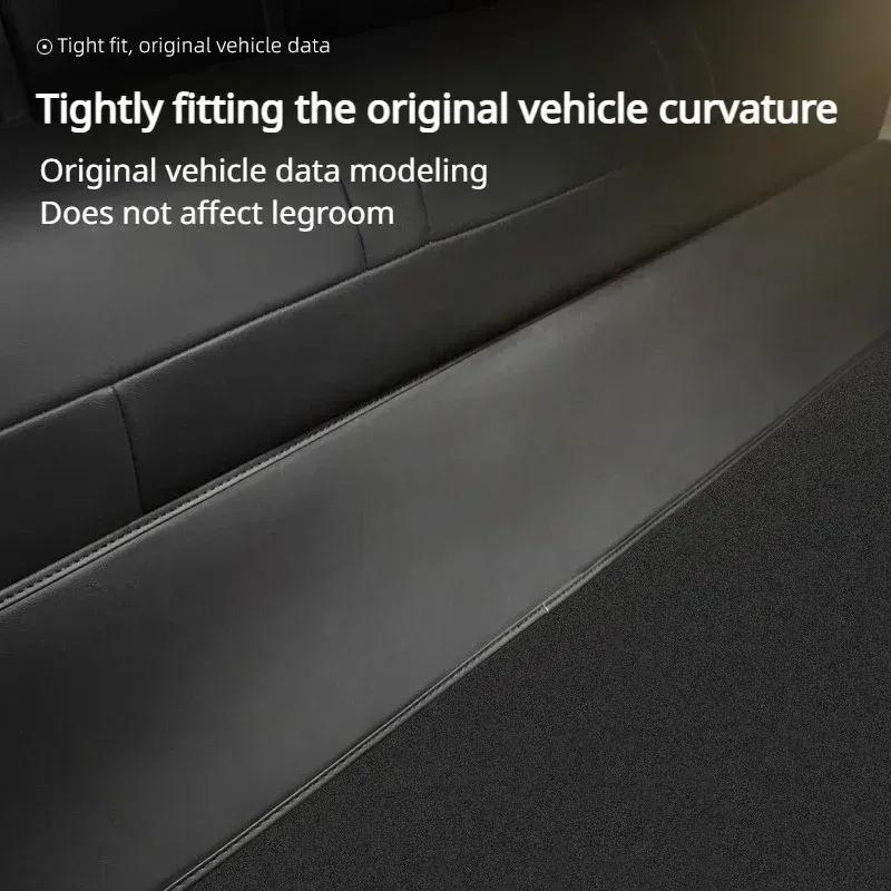 Rear Seat Lower Protective Mat for Tesla Model 3/Y/3+ -2024 Full Surround Cushion Protector Anti-Dirty Kick Pads Accessories