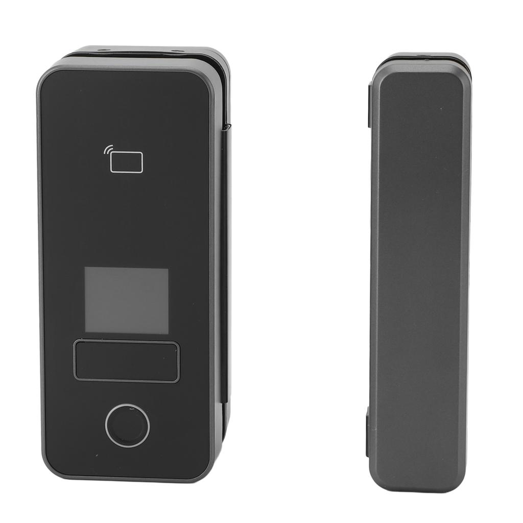 Electronic Glass Door Safety Lock Professional Large Color Screen Glass Door Fingerprint Lock with Keys for Single