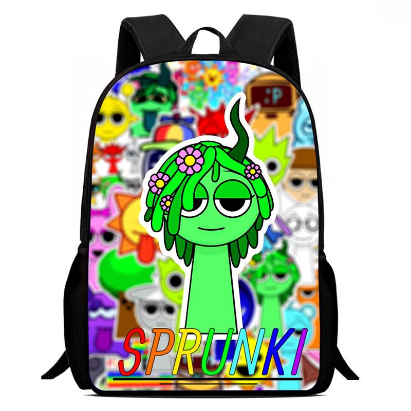 Rhythm Box Sprunki Spel Anime Rugzak Student Schooltas Computer Tas