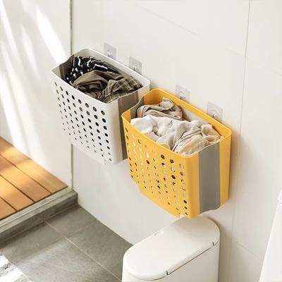 Foldable Container Wall-Mounted Laundry Basket Storage Basket Home Toy Towel Organizer Bathroom Dirty Clothes Hamper Storage