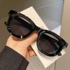Korean Style Sunglasses for Women Round Shape UV Protection Men's Sunglass Party Club Travelling Female Sunglass