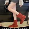 Maillard Retro Hollow Short Boots Short Boots Summer Thin Flat Bottom Breathable Hole Cool Boots Slippers Women