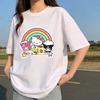 2026 HelloKitty Tee Soft Cotton Short Sleeve Crew Neck Cute Print Lightweight Summer Top for Women Daily Casual Wear