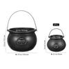 Toyvian 9PCS Black Cauldron Halloween Candy Bucket Kettle Party Favors Supplies Decoration cauldron pot