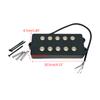 Mini 5-Strings Bass Pickup with Mounting Screws Guitar Bass Pickups Neck Middle Bridge Pickups for Electric Bass Guitars