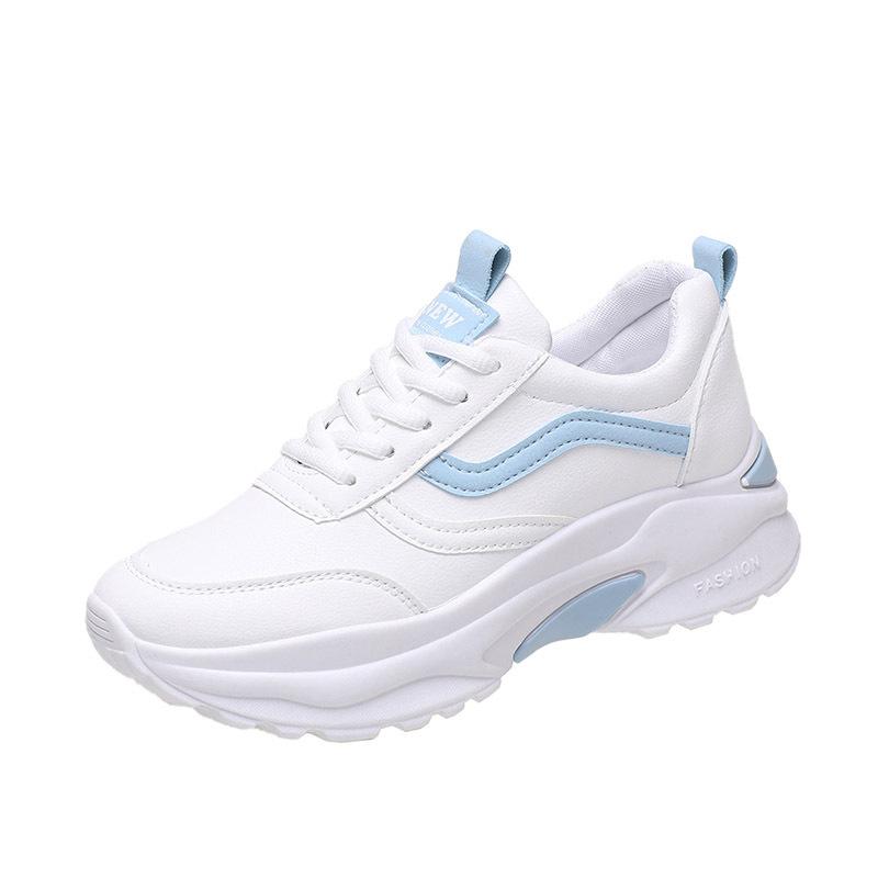 

White candy dad shoes girl sweet 2025 spring and autumn new casual platform fashion lady sports single shoes women 40 синій