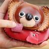 First Layer Cowhide Creative Small Koala Change Bag Tree Bag Bear Bag Flip Cover Children'S Hand Bag Card Bag Key Bag