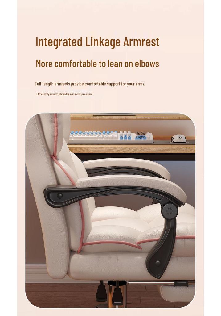 Comfortable Gaming Chair: Home Office Chair, Streaming Chair, Desk Chair for Girls