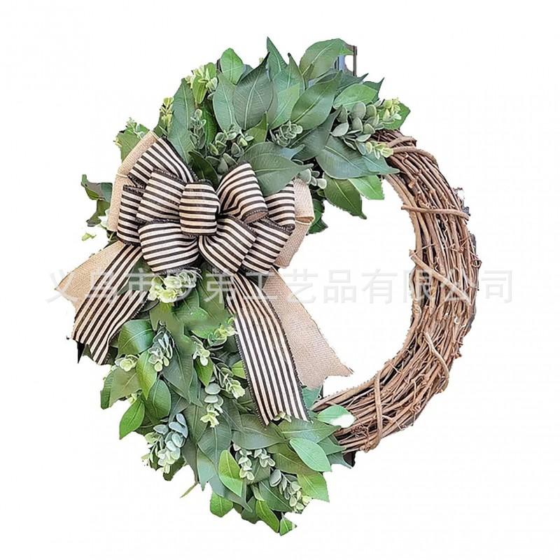 Artificial Flower Wreath Easter Valentines Day Decor Hotel Restaurant Door Hanging Decoration