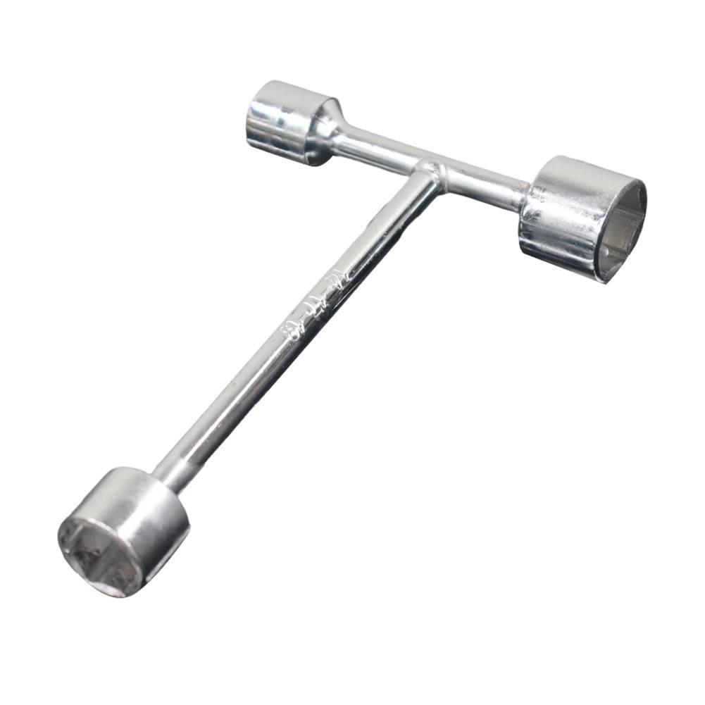 3 Way Socket T Handle Wrench Tri-fork Tool Forged Carbon Steel