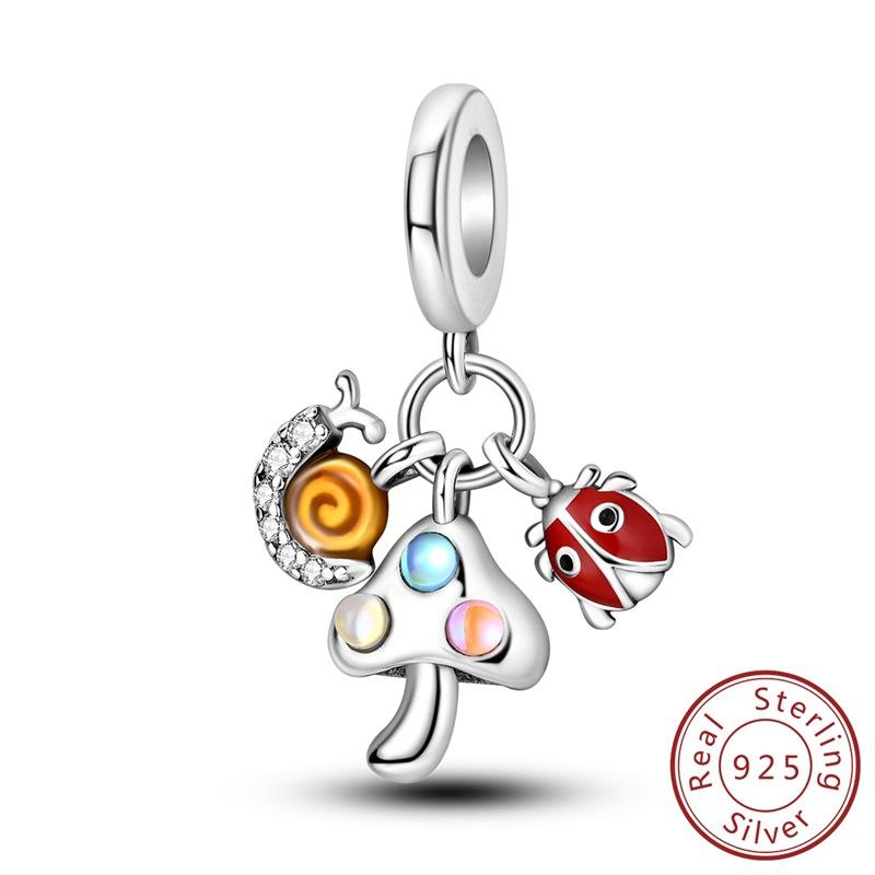 Charm Insect Butterfly Dragonfly Firefly Owl Bead Charm DIY Jewelry Accessories Bracelet