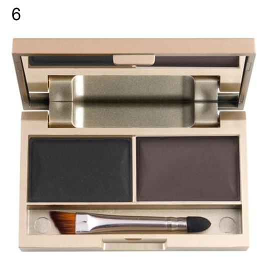 

4 г палитра для бровей, водостойкие длинные тени для век, стойкий аксессуар, кисть для палитры контура бровей, в комплекте 6