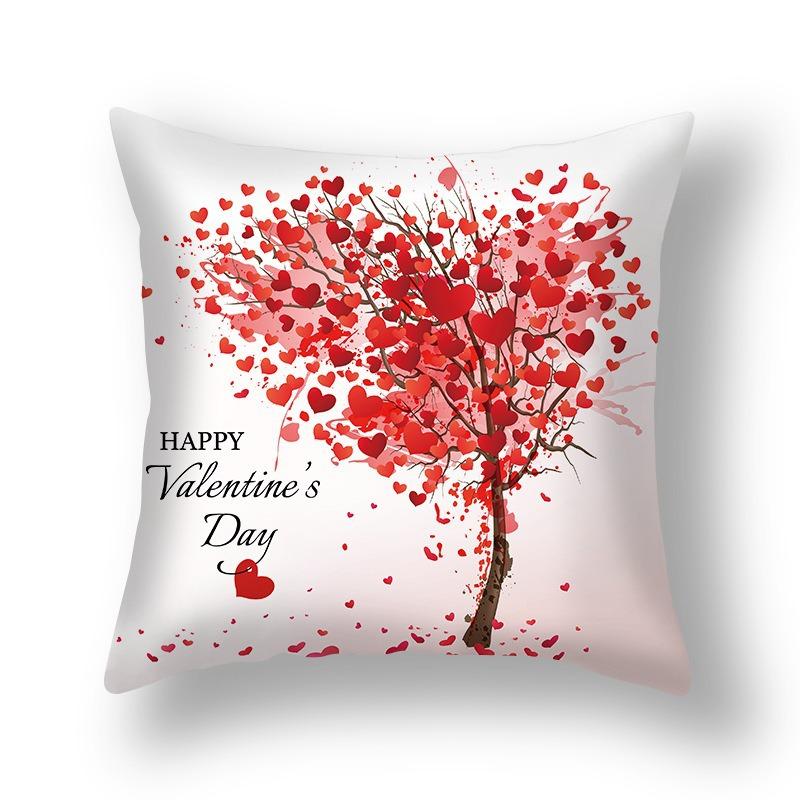 New Valentine's Day Pillow Cover Home Pillow Cushion Sofa Cushion Linen Pillow Cover