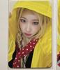 [USED] Itzy Chaeryun GOLD Makestar Limited Edition Raincoat Trading Card