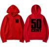 Rapper 50 Cent The Massacre Grafiche Classiche Album Felpa con Zip Unisex hip hop punk streetwear Felpa Uomo donna Cappotto in Pile