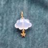 Stainless Steel New Color Cloud Pendant Accessories DIY Gold-plated Color Preservation