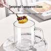 ZISIZ Tempered Glass Mug with Handle