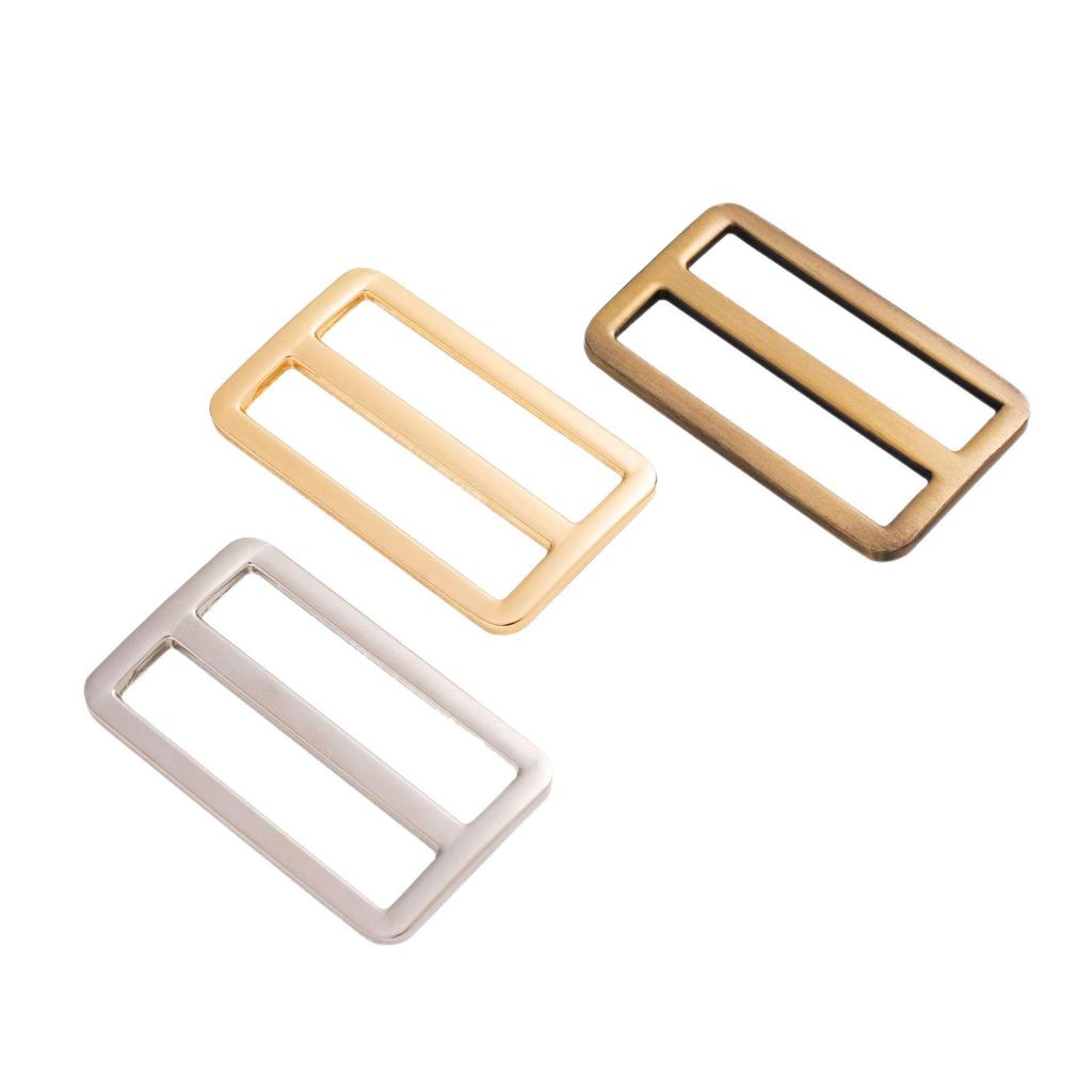 Zinc Alloy Flat Wire D-Ring Buckle for Bags and Luggage Strap Adjustment