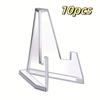 Set of 10 Display Holders, Ideal for Showcasing Collectible Coins, Medals, And Badges As Part of Table Decor