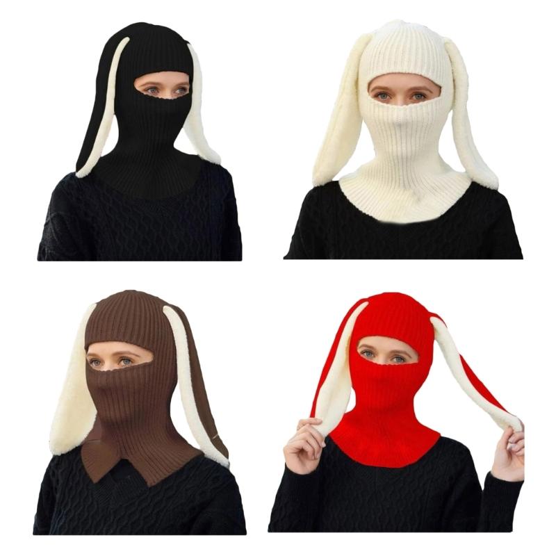 Balaclava Hat Funny Crocheted Hat for Women Men Cosplay- Picture Props