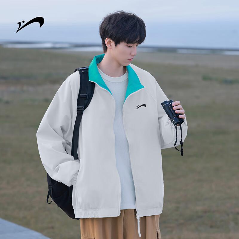 

Guirenniao Men s Casual Stand-Collar Baseball Jacket XL