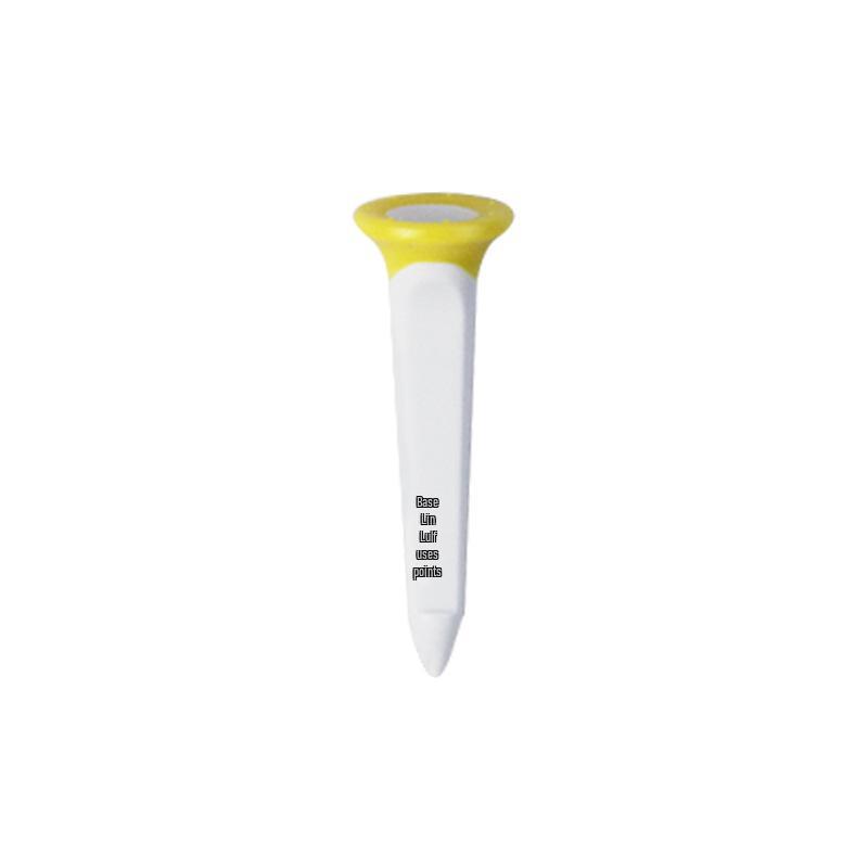 Durable Two-Color Square Golf Tee: ABS Plastic & Soft Rubber Cup Design