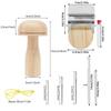 Mushroom Knitting Tool Patch Maker Kit Portable Repair Tool for Sweater Socks Jeans Clothing DIY Darning Craft Beginner Friendly