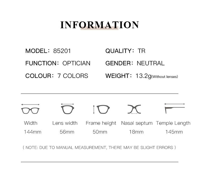 3PCS Fashion Transparent Anti Radiation Blue Light Blocking Eyewear Glasses