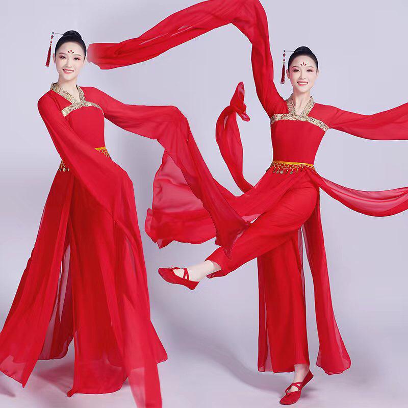 Wei Jin Hanfu: Women's Ancient Costume, Knight Style, Wide Sleeves, Elegant Red Fairy Design
