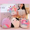 Cute Unicorn Plush Toy Bat Pillow For Kids Rainbow Pig Cat Cow And Bat Designs 35cm
