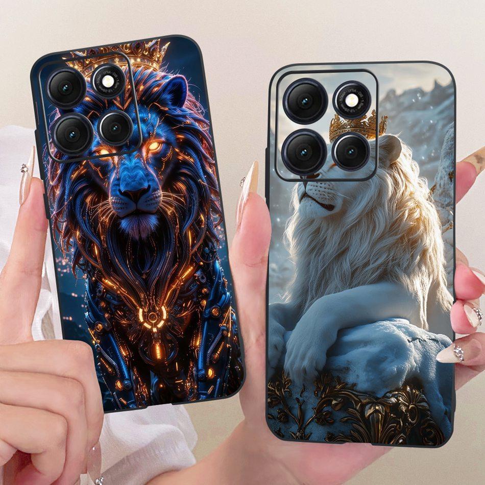 For Motorola Moto G86 Power Cool Dragon Tiger Pattern Phone Case For Moto G86 G86Power Black Silicone Soft Covers Bumpers