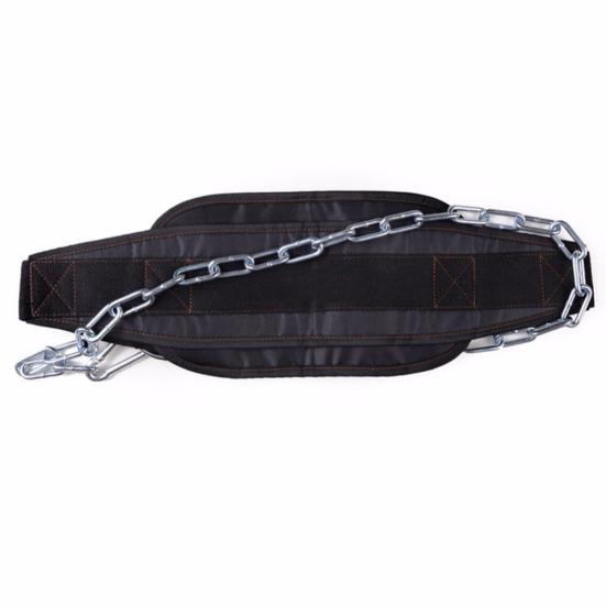 Weight Training Belt Chain Adjustable Gym Fitness Workout Waist Pull Up Strap