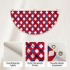 Fan Shaped Polyester Banner Festival Hanging Flag Yard Party Layout Ornament