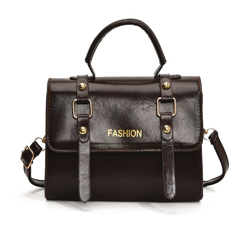 

Ручная кладь ретро повседневный портфель новая мода глянцевая сумка-мессенджер нишевая женская сумка через плечо No pendant