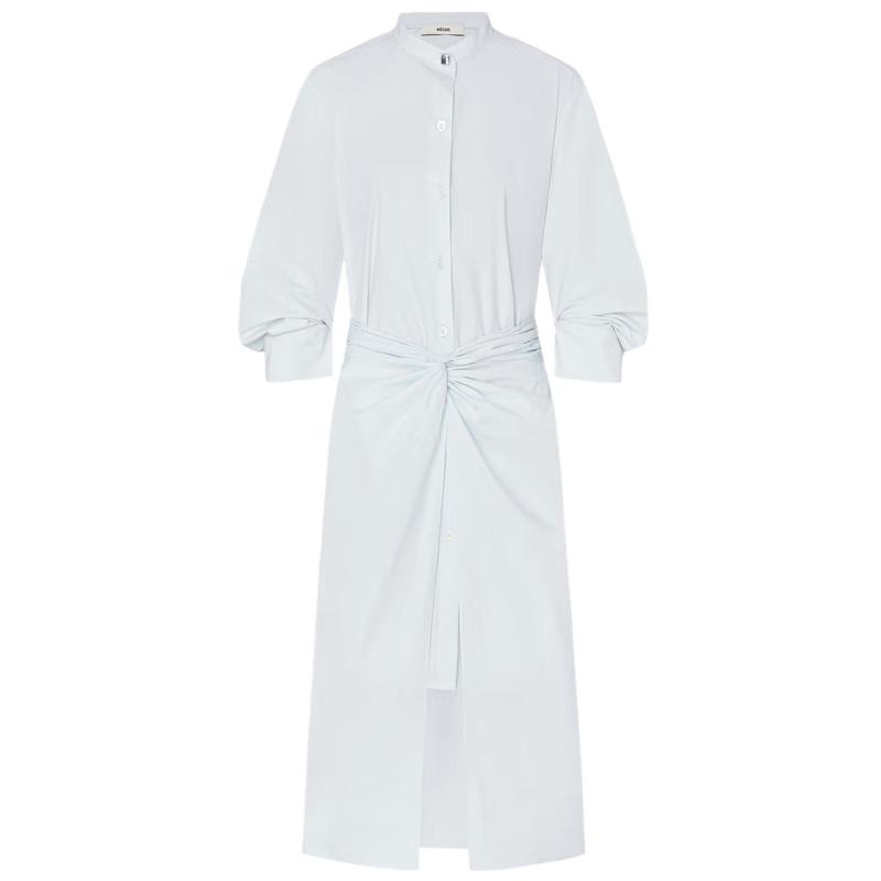

Edition Women s Design Twist-Knot Cotton Shirt Dress S