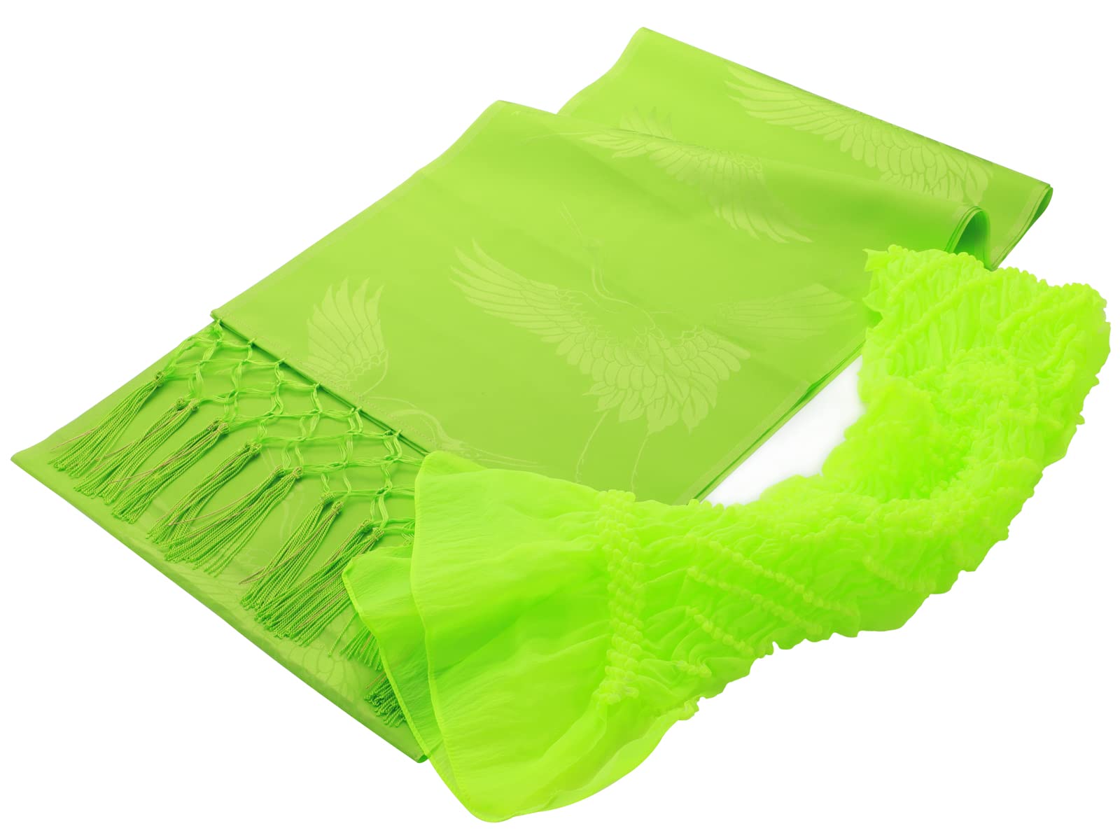 

Polyester Shiko Takashi Nylon Obiage set D Light Green [Sarasa] Shichi-Go-San 2-piece ks-58