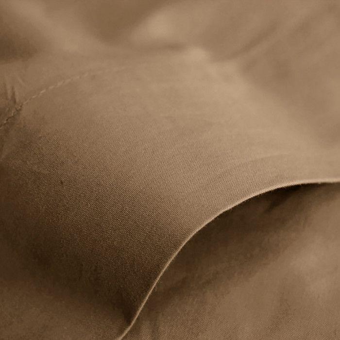 “Premium” Flat Sheet for Single Bed &; 2 Places - Premium Taupe - 240 X 300 Cm for Double Bed