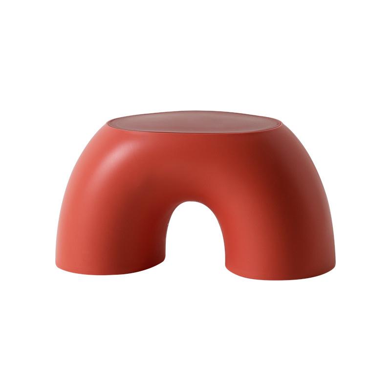 Creative Rainbow Stool - Colorful, round, and comfortable design with non-slip feature, perfect for shoe-changing or as a small multi-purpose seat.