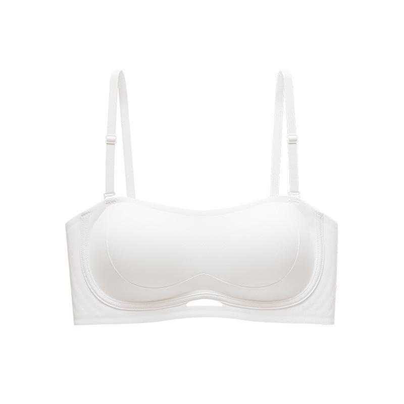 Strapless underwear women gather non-slip off-the-shoulder artifact non-marking thin back tube top anti-light bra summer